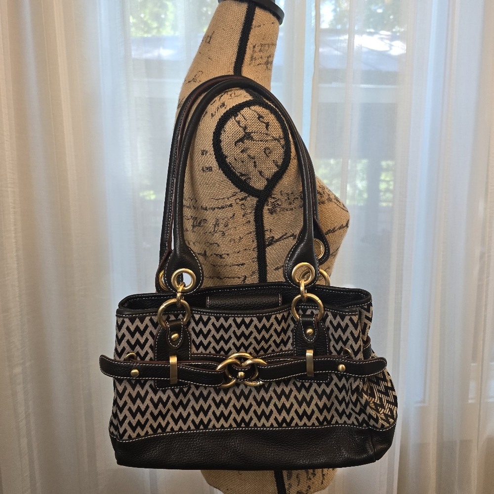 Wilson's Leather and Cotton shoulder bag, purse